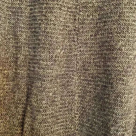 Eileen Fisher 100% linen brown knit high low short sleeve top size small - Picture 8 of 8